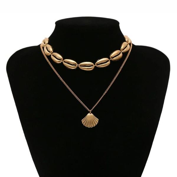 pjx bohemia shell necklace alloy electroplate double-deck crest o type collarbone chain for women present xl-cxf-010, Golden;silver
pjx bohemia shell necklace alloy electroplate double-deck crest o type collarbone chain for women present xl-cxf-010, Golden;silver