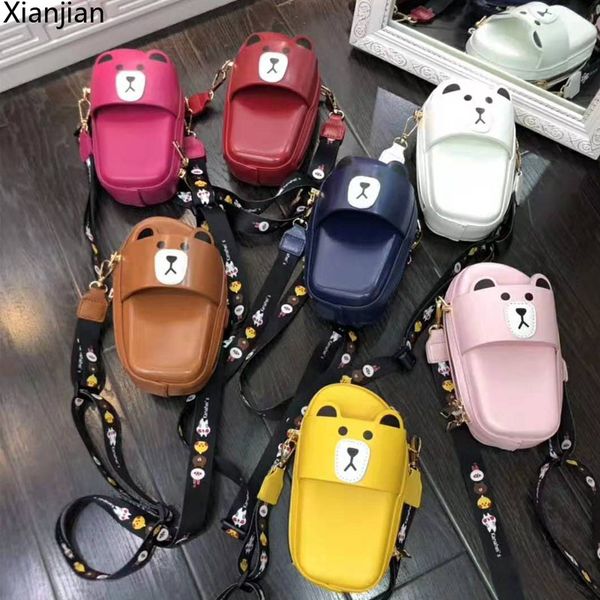 2020 xianjian girls pu leather cartoon crossbody bag unique shoes shaped mini small double zipper bum bag with bear
2020 xianjian girls pu leather cartoon crossbody bag unique shoes shaped mini small double zipper bum bag with bear