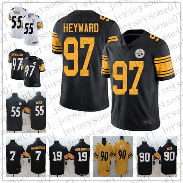 2020 мужской pittsburgh steelers 19 juju смит-шустер 90 t.j. watt 7 бен ретлисбергер 55 devin буш белый трикотажные изделия футбола, Black
2020 мужской pittsburgh steelers 19 juju смит-шустер 90 t.j. watt 7 бен ретлисбергер 55 devin буш белый трикотажные изделия футбола, Black