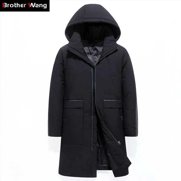 2019 winter new men white duck down long warm down jacket business fashion thicken warm parka and coats male brand clothes, Black
2019 winter new men white duck down long warm down jacket business fashion thicken warm parka and coats male brand clothes, Black