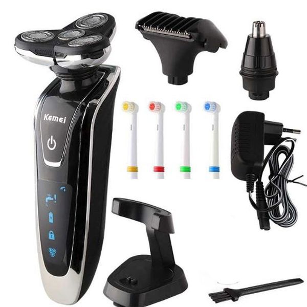 kemei electric shaver km-5181 electric razor 4 in 1 four blade lcd electric beard shaving rechargeable toothbrush nose trimmer
kemei electric shaver km-5181 electric razor 4 in 1 four blade lcd electric beard shaving rechargeable toothbrush nose trimmer