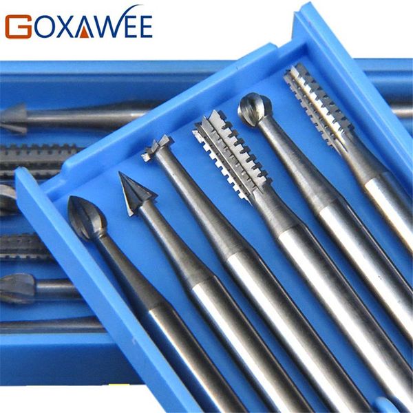 goxawee 6pcs burs for dremel power tool accessories rotary bur rotary tools 009#/014#/018#/023# steel burs abrasive tool
goxawee 6pcs burs for dremel power tool accessories rotary bur rotary tools 009#/014#/018#/023# steel burs abrasive tool