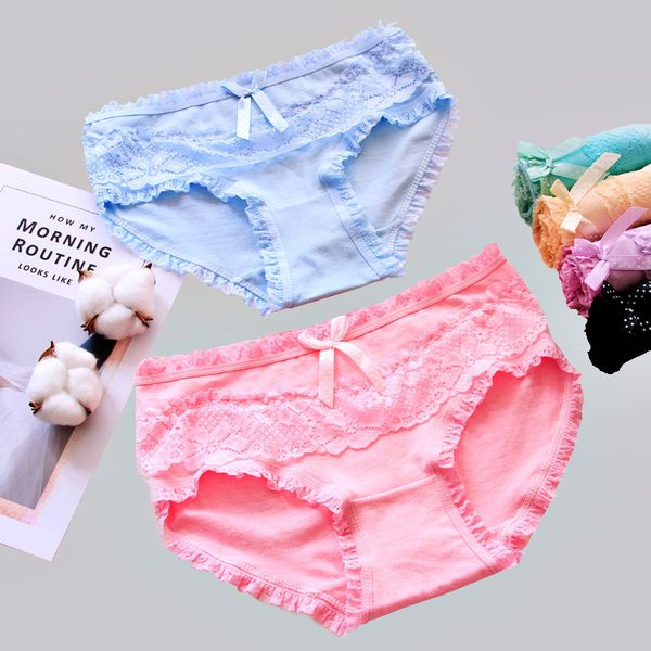 women underwear cotton panties fashion lace briefs female bowknot underpant pure color lingerie ladies panty wholesale, Black;pink
women underwear cotton panties fashion lace briefs female bowknot underpant pure color lingerie ladies panty wholesale, Black;pink