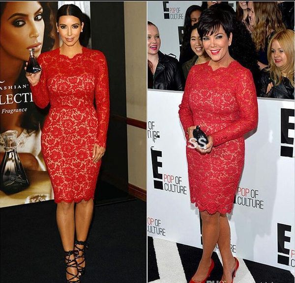 elegant red lace kim kardashian dresses 2019 knee length long sleeve formal evening gowns jewel zipper short arabic red carpet dress prom, Black
elegant red lace kim kardashian dresses 2019 knee length long sleeve formal evening gowns jewel zipper short arabic red carpet dress prom, Black
