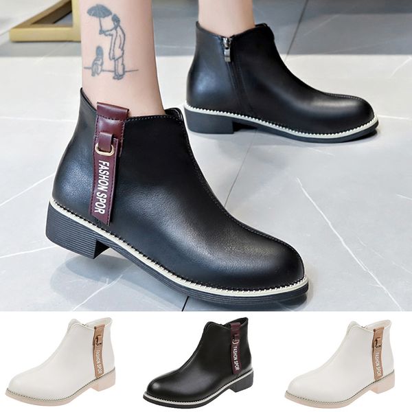 boots 2019 brand new style women's fashion leisure solid wedges round toe mid heel boots shoes zapatos de mujer #30, Black
boots 2019 brand new style women's fashion leisure solid wedges round toe mid heel boots shoes zapatos de mujer #30, Black