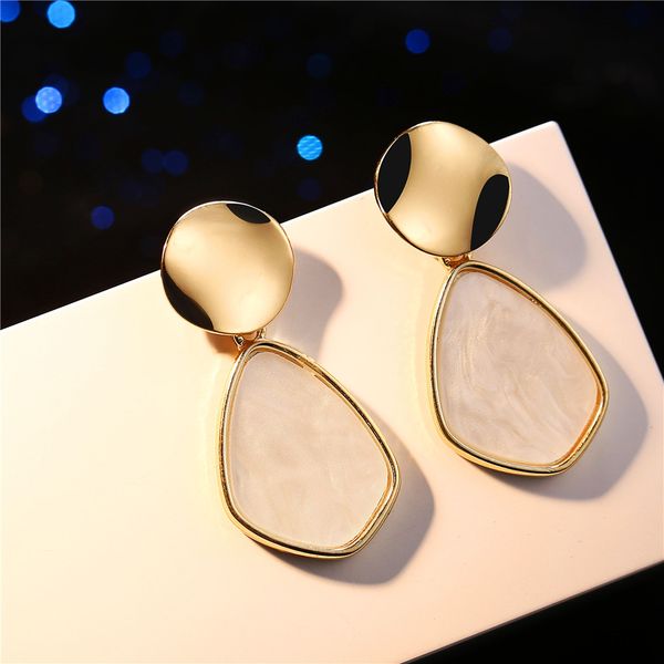 if you korean vintage geometric dangle earring for women round heart gold color fashion drop earrings brincos jewelry 2019 new, Silver
if you korean vintage geometric dangle earring for women round heart gold color fashion drop earrings brincos jewelry 2019 new, Silver