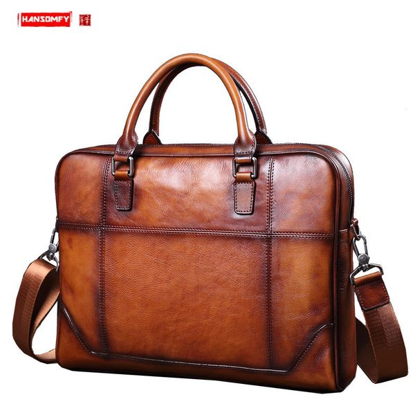 men's bag first layer leather handbag business briefcase 14 inch lapbag men cowhide casual shoulder messenger bags male
men's bag first layer leather handbag business briefcase 14 inch lapbag men cowhide casual shoulder messenger bags male