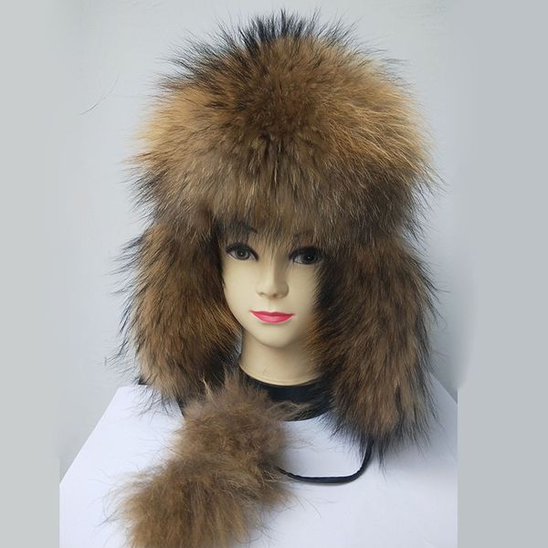 genuine raccoon fur hat winter real sheep leather hat with real fur earflap winter thick women fashion caps stock hats, Blue;gray
genuine raccoon fur hat winter real sheep leather hat with real fur earflap winter thick women fashion caps stock hats, Blue;gray