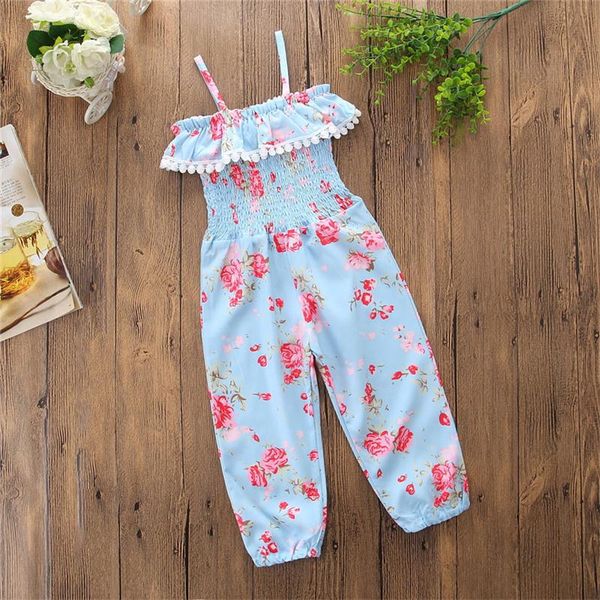 floral toddler baby girls jumpsuits kids suspender romper elastic waist pants trousers flowers printed kids summer clothes, Blue
floral toddler baby girls jumpsuits kids suspender romper elastic waist pants trousers flowers printed kids summer clothes, Blue