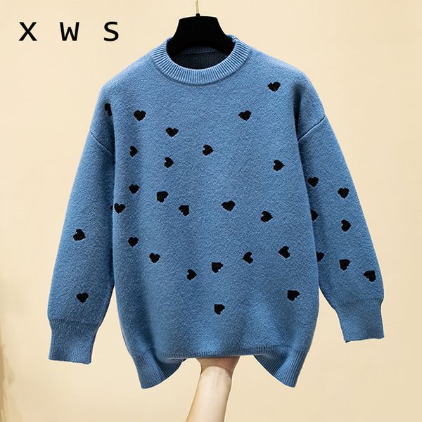 women pull sweater and jumpers yellow love embroidery casual knit pullovers loose warm winter cartoon pull femme outwear, White;black
women pull sweater and jumpers yellow love embroidery casual knit pullovers loose warm winter cartoon pull femme outwear, White;black