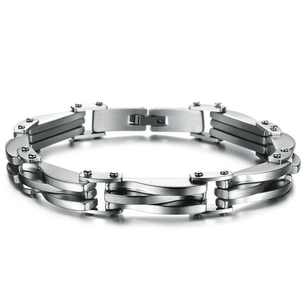 punk rock heavy metal bracelet silver textured stainless steel chain chain bracelet cool men jewelry, Black
punk rock heavy metal bracelet silver textured stainless steel chain chain bracelet cool men jewelry, Black