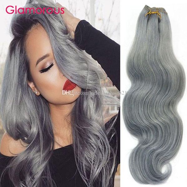 glamorous human hair weave grey body wave straight brazilian hair bundles 3pcs gray peruvian indian malaysian eurasian hair weft 100g/pcs, Black
glamorous human hair weave grey body wave straight brazilian hair bundles 3pcs gray peruvian indian malaysian eurasian hair weft 100g/pcs, Black