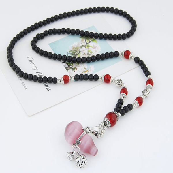 fyjs unique silver plated gourd cat eye stone pendant long beads chain necklace ethnic style jewelry
fyjs unique silver plated gourd cat eye stone pendant long beads chain necklace ethnic style jewelry