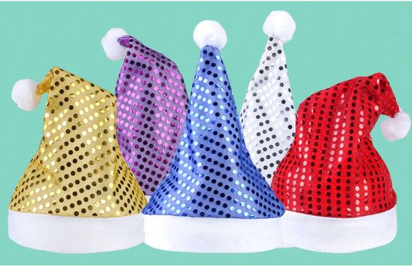 christmas sequin sheen santa hat kids children men women festive costumes cap dress up props party supplies 5colors w8130
christmas sequin sheen santa hat kids children men women festive costumes cap dress up props party supplies 5colors w8130