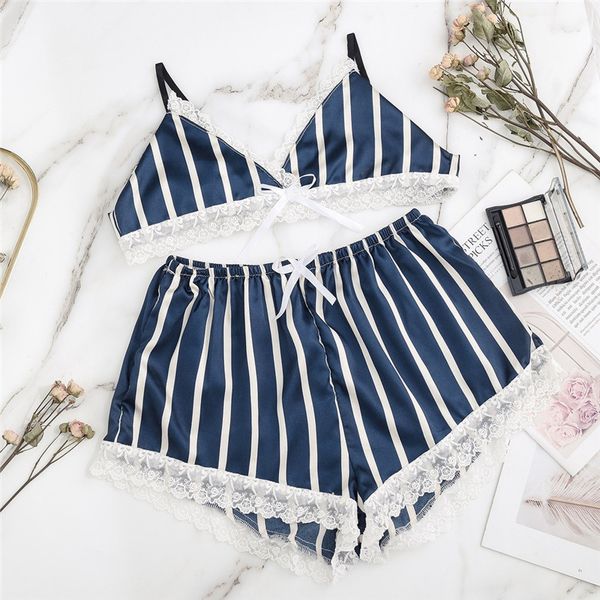bras sets silk pajamas satin lingerie lace shorts set women underwear sleepwear s-xxl nightwear strap striped print, Red;black
bras sets silk pajamas satin lingerie lace shorts set women underwear sleepwear s-xxl nightwear strap striped print, Red;black