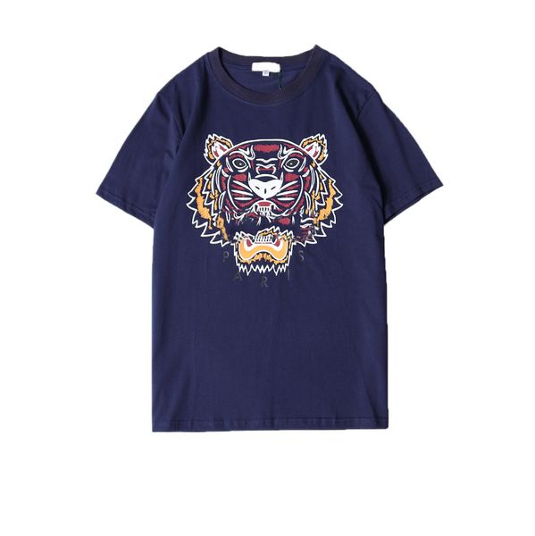 

Лето дизайнер футболки для мужчин Tiger Head Марка футболки с буквами печатных круглы