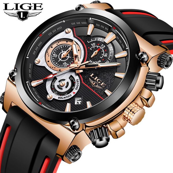 lige new mens watches men unique sports watch men's quartz date clock waterproof wrist watch relogio masculino, Slivery;brown
lige new mens watches men unique sports watch men's quartz date clock waterproof wrist watch relogio masculino, Slivery;brown
