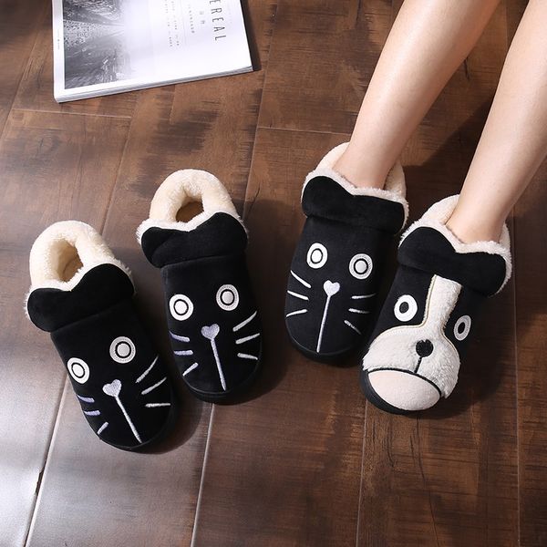 new womens winter warm cat decor round toe thicken furry slippers soft plush home indoor high slip on shoes black 3styles
new womens winter warm cat decor round toe thicken furry slippers soft plush home indoor high slip on shoes black 3styles