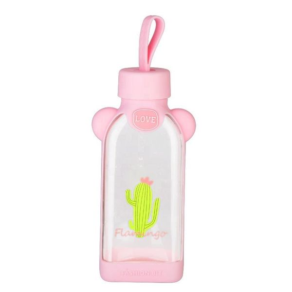 fashion style flat square glass eco friendly water bottle with silicone sleeve ,cute pink milk bottle
fashion style flat square glass eco friendly water bottle with silicone sleeve ,cute pink milk bottle
