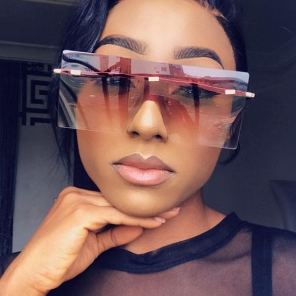 big gradient oversized shades for women wholesale sunglasses women trendy metal rimless square sun glasses in bulk for men uv400, White;black
big gradient oversized shades for women wholesale sunglasses women trendy metal rimless square sun glasses in bulk for men uv400, White;black