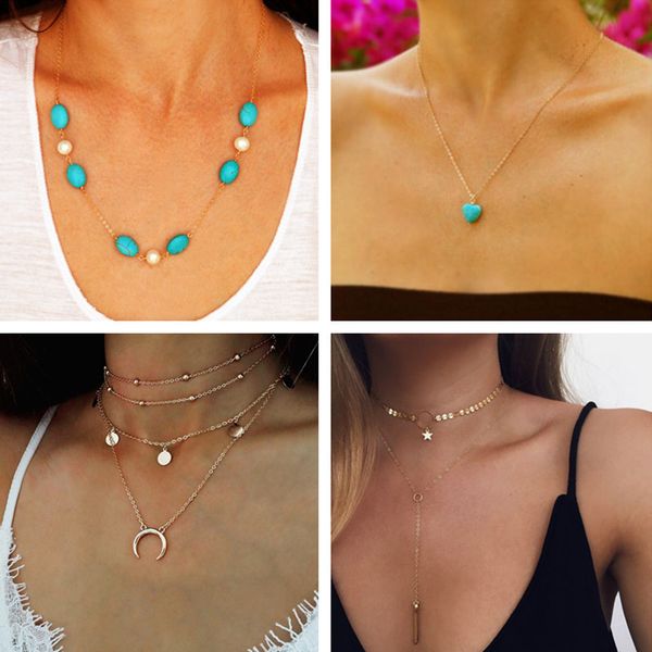 tenande bohemian clavicle chain multi layer moon cross stars leaves necklaces & pendants for women vintage party jewelry bijoux, Golden;silver
tenande bohemian clavicle chain multi layer moon cross stars leaves necklaces & pendants for women vintage party jewelry bijoux, Golden;silver