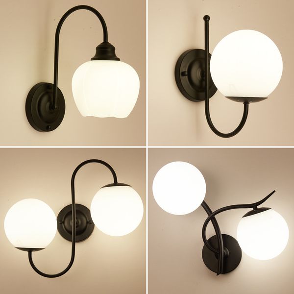 contracted american-style wall light bedroom headboard glass wall lamp living room tv background hallway lamp
contracted american-style wall light bedroom headboard glass wall lamp living room tv background hallway lamp