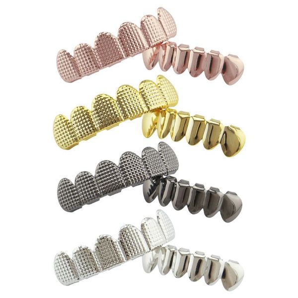 1 set teeth grillz hip hop rapper bottom gold silver grills party cosplay bump lattice stripe dental men fashion jewelry, Black
1 set teeth grillz hip hop rapper bottom gold silver grills party cosplay bump lattice stripe dental men fashion jewelry, Black