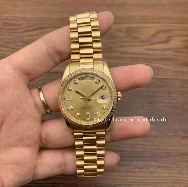 2020 shopkeeper recommend luxury 18kt 36mm gold president's day date champagne diamond 118238 sant blanc automatic mechanical watch, Slivery;brown
2020 shopkeeper recommend luxury 18kt 36mm gold president's day date champagne diamond 118238 sant blanc automatic mechanical watch, Slivery;brown