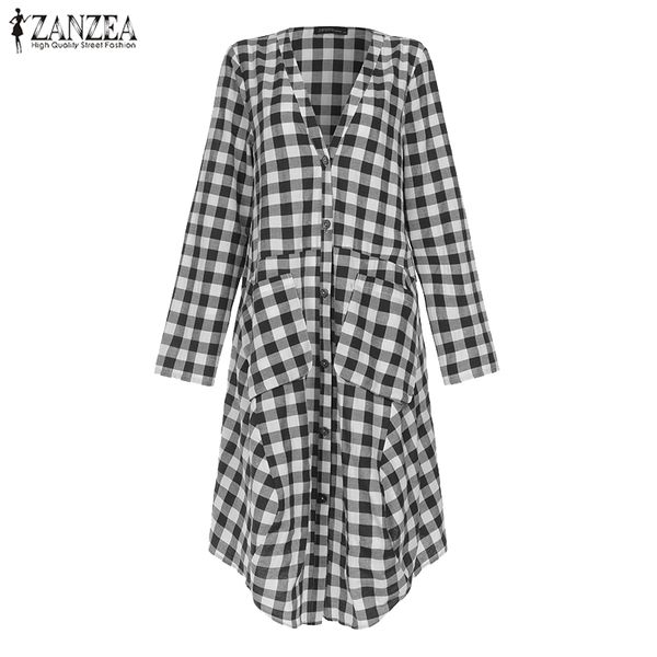 zanzea women's cardigan 2020 vintage plaid checked shirts casual long sleeve blouses cotton linen tunic kimono blusas 5xl, White
zanzea women's cardigan 2020 vintage plaid checked shirts casual long sleeve blouses cotton linen tunic kimono blusas 5xl, White