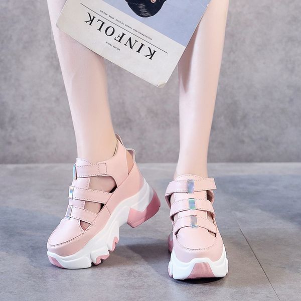 candy colors hollow casual platform wedge sandals women shoes summer cool stealth increase high thick sole closed sandals women, Black
candy colors hollow casual platform wedge sandals women shoes summer cool stealth increase high thick sole closed sandals women, Black