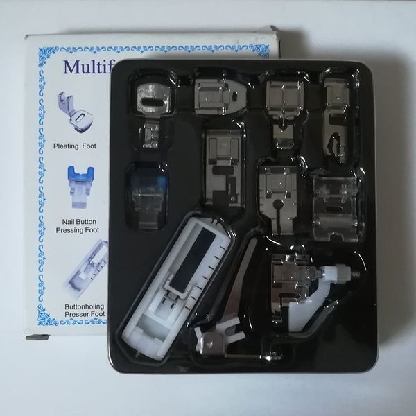11pcs прижимная лапка set шитье аксессуары для электробытовых fhsm 505a внутренний швейная машина, Black
11pcs прижимная лапка set шитье аксессуары для электробытовых fhsm 505a внутренний швейная машина, Black