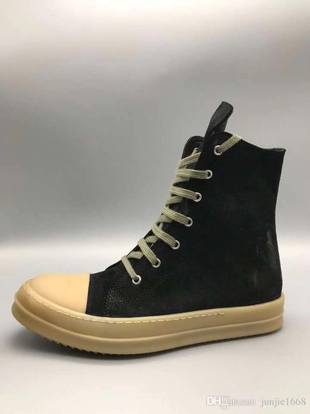 scrub leather factory direct high-boots first layer leather inner wear-resistant rubber shoes transparent color soles casual shoes, Black
scrub leather factory direct high-boots first layer leather inner wear-resistant rubber shoes transparent color soles casual shoes, Black