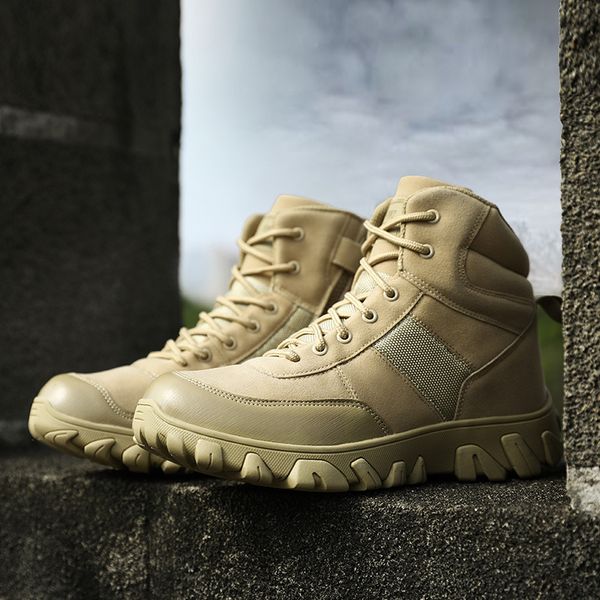 boots spring autumn men quality special force tactical army work shoes leather ankle desert combat boats, Black
boots spring autumn men quality special force tactical army work shoes leather ankle desert combat boats, Black