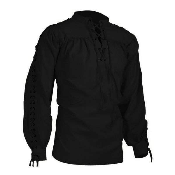 dihope mens blouse medieval pirate shirt viking renaissance lace up halloween mercenary scottish jacobite ghillie new, White;black
dihope mens blouse medieval pirate shirt viking renaissance lace up halloween mercenary scottish jacobite ghillie new, White;black