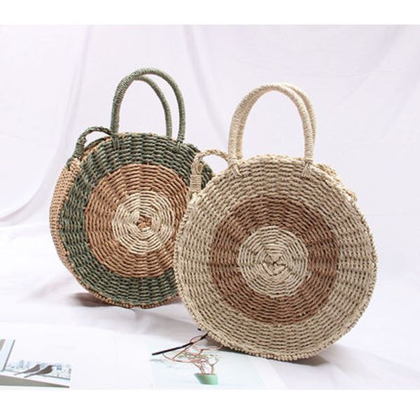 2019 women round straw handbag rattan bag women handmade shoulder bag summer beach messenger totes sac a main bolsas feminin
2019 women round straw handbag rattan bag women handmade shoulder bag summer beach messenger totes sac a main bolsas feminin