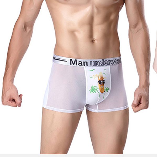 6 color mens ice silk transparent 3d boxer banana print skin touch underwear, Black;white
6 color mens ice silk transparent 3d boxer banana print skin touch underwear, Black;white