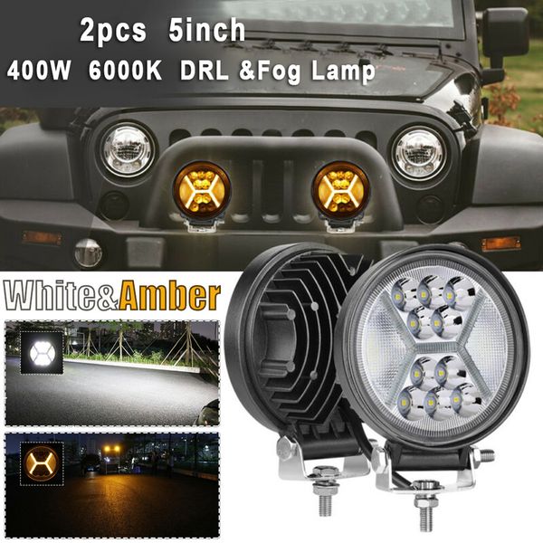 car led light 2x 5"inch 400w round led work driving lights spot flood amber drl 6000k fog lamps tuning car universal
car led light 2x 5"inch 400w round led work driving lights spot flood amber drl 6000k fog lamps tuning car universal