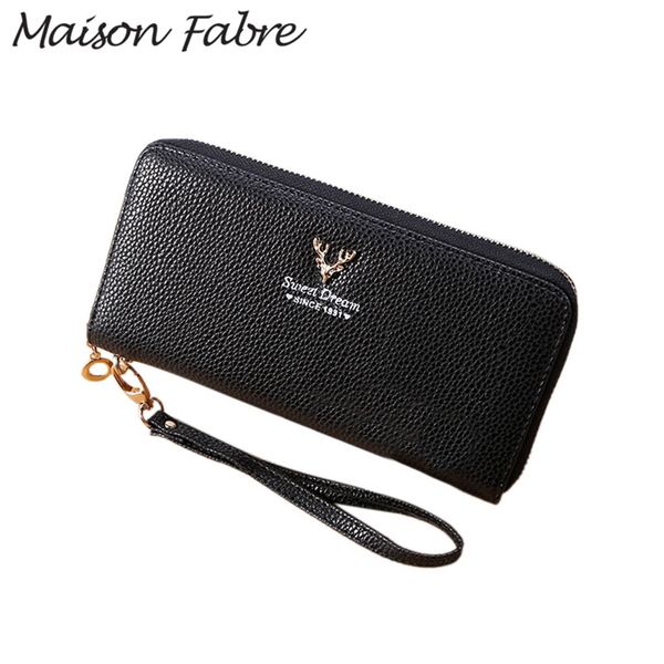 maison fabre bag ladies business wallets women leather zipper long wallet fashion card holder simple wallet purses and handbags, Red;black
maison fabre bag ladies business wallets women leather zipper long wallet fashion card holder simple wallet purses and handbags, Red;black