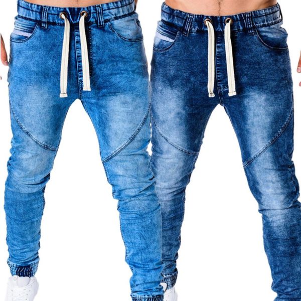 men fashion high elastic denim pants winter outdoor drawstring stretch jeans homme streetwear bottoms pants, Blue
men fashion high elastic denim pants winter outdoor drawstring stretch jeans homme streetwear bottoms pants, Blue