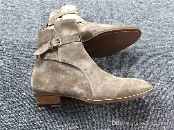 charm2019 slip-on pointed toes solid ankle buckle boots men's martin low heel high in elevator shoes nubuck retro chunkey heel boots, Black
charm2019 slip-on pointed toes solid ankle buckle boots men's martin low heel high in elevator shoes nubuck retro chunkey heel boots, Black