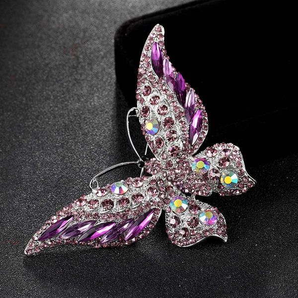 big butterfly brooches bouquet austrian crystal brooch pins coral big size insect hijab accessories women wedding broches, Gray
big butterfly brooches bouquet austrian crystal brooch pins coral big size insect hijab accessories women wedding broches, Gray