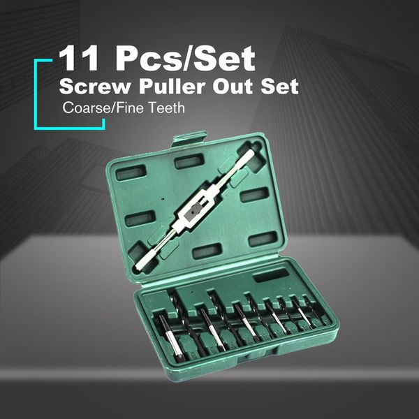 11pcs/set broken screw extractor screw puller out set coarse fine teeth remover steel tools drill durable woodworking sale
11pcs/set broken screw extractor screw puller out set coarse fine teeth remover steel tools drill durable woodworking sale