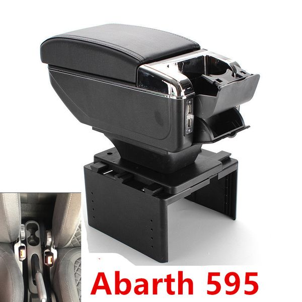 for abarth 595 armrest box central store content box with cup holder ashtray decoration products with usb interfac
for abarth 595 armrest box central store content box with cup holder ashtray decoration products with usb interfac