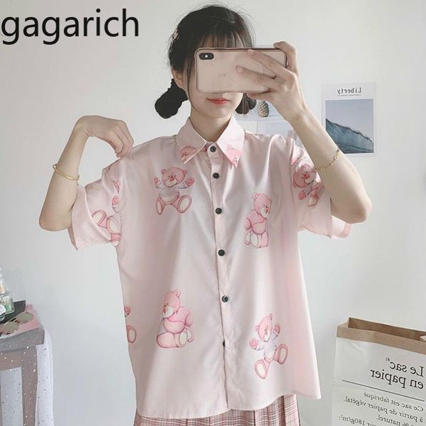 gagarich japan style blouses women sweet lapel short sleeve single breasted summer new cute cartoon printed chiffon shirts, White
gagarich japan style blouses women sweet lapel short sleeve single breasted summer new cute cartoon printed chiffon shirts, White