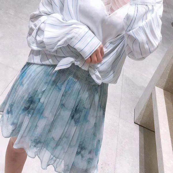 women skirt spring / summer 2020 new dress fashionable casual loose sweet cloud print high waist pleated skirt, Black
women skirt spring / summer 2020 new dress fashionable casual loose sweet cloud print high waist pleated skirt, Black