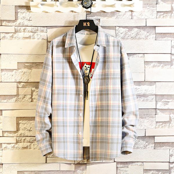 high qualit plaid casual spring autumn nice men fashion flannel long sleeved male business shirt brand men clothes, White;black
high qualit plaid casual spring autumn nice men fashion flannel long sleeved male business shirt brand men clothes, White;black