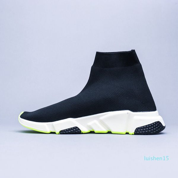 2020 new mens designer shoes paris famous designer sneakers with white texture sole designer sock speed shoes for women l15, Black
2020 new mens designer shoes paris famous designer sneakers with white texture sole designer sock speed shoes for women l15, Black