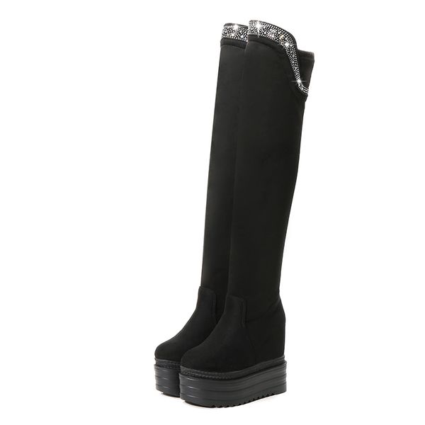 ltarta model show wild skinny fashion high boots 2018 winter new nightclub sponge cake thick women's boots zyw-2686-3, Black
ltarta model show wild skinny fashion high boots 2018 winter new nightclub sponge cake thick women's boots zyw-2686-3, Black