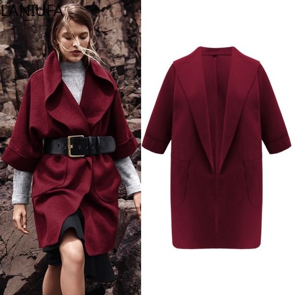 fashion long autumn winter coat women wool blends coats female jacke woman coat warm wool blends women jackets mujer p158, Black
fashion long autumn winter coat women wool blends coats female jacke woman coat warm wool blends women jackets mujer p158, Black