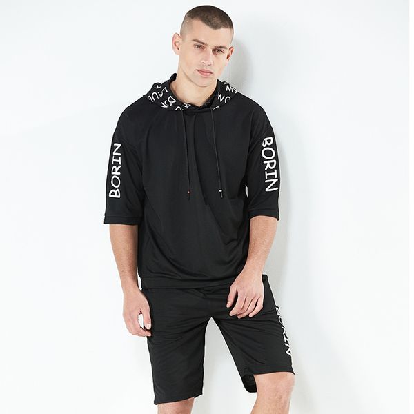 The New Summer Casual Knit Suit for Men Features A Printed Hoodie with Short Sleeves and A Loose Running Jacket for Men
The New Summer Casual Knit Suit for Men Features A Printed Hoodie with Short Sleeves and A Loose Running Jacket for Men